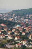 hohe ansicht der wohnsitze in der stadt istanbul foto