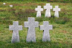Granitsteinkreuze auf dem deutschen Soldatenfriedhof, Russland foto