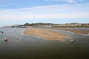 ein blick auf den hafen von conwy foto