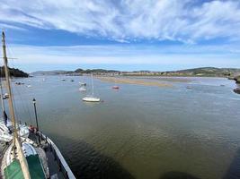 ein blick auf den hafen von conwy foto