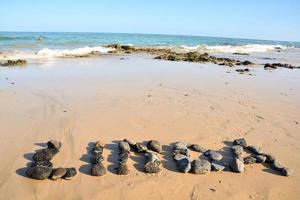 Felsen am Strand foto