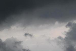 stürmisches Wetter und dunkle Wolken foto