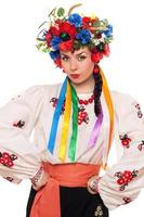 Mädchen in der ukrainischen Nationalkleidung foto