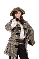 Porträt eines Mannes in einem Piratenkostüm foto