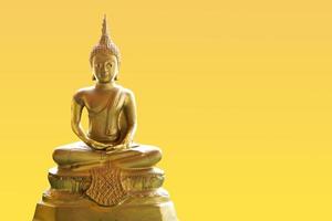 Makha Asanaha Visakha Bucha Day goldenes Buddha-Bild foto