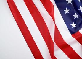 Nationale Textilflagge der Vereinigten Staaten von Amerika foto