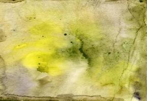 grün-gelber handgezeichneter aquarellhintergrund foto