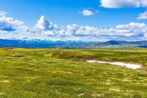 wunderschönes berg- und landschaftsnaturpanorama rondane nationalpark norwegen. foto