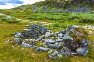 wunderschönes berg- und landschaftsnaturpanorama rondane nationalpark norwegen. foto