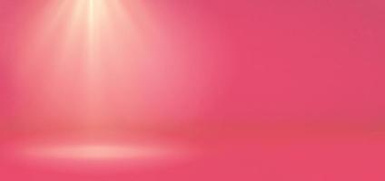 abstrakter chromatischer rosa Farbverlauf Spotlight Room Textur Hintergrund. gelber hintergrund mit wenig grunge. studio hintergrund tapete licht raum wand golden und leerer raum. foto