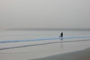 Strandangeln, traditionelles Angeln als Hobby foto