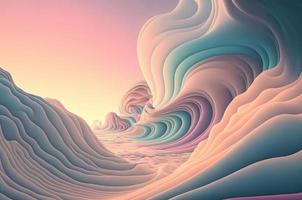psychische wellen pastellfarbenton abstrakter hintergrund. foto