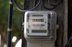 Ein Stromzähler ist ein Gerät zur Messung und Anzeige elektrischer Größen wie Strom, Spannung, Widerstand und Leistung. Es gibt viele Größen, die für den Einsatz geeignet sind. foto