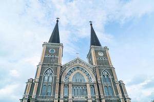 kathedrale der unbefleckten empfängnis in chanthaburi in thailand foto