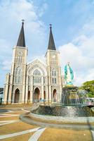 kathedrale der unbefleckten empfängnis in chanthaburi in thailand foto