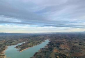 Blick auf den Ganguise-See aus dem Flugzeug 1 foto