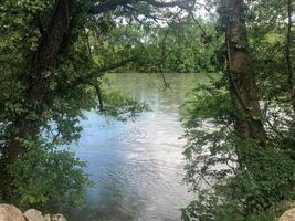 Blick auf den Fluss Garonne, Frankreich foto