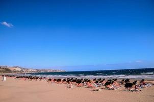 Strandszene im Sommer foto