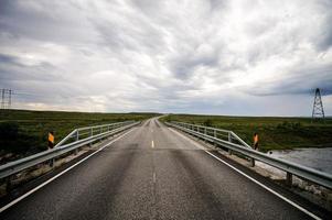 malerische straßenansicht in schweden foto