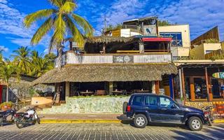 puerto escondido oaxaca mexiko 2023 malerische aussicht touristenstraße palmenstadt zicatela puerto escondido mexiko. foto