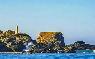 puerto escondido oaxaca mexiko 2023 extrem riesige große surferwellen strand la punta zicatela mexiko. foto