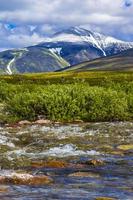 wunderschönes berg- und landschaftsnaturpanorama rondane nationalpark norwegen. foto