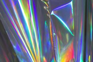 Regenbogen-Hintergrund. holographischer abstrakter weicher pastellfarbener hintergrund. holografische Hintergrundfolie. mode kreativer verlauf foto