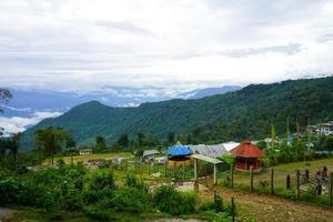 schöne landschaftliche schönheit von sillery gaon, kalimpong foto