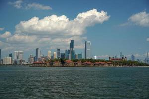 new york ansicht stadtbild von hudson river liberty island foto