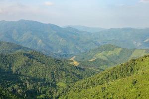 Wald und Berge in Thailand foto