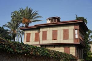 Historisches Haus in der Altstadt von Antalya, Türkei foto