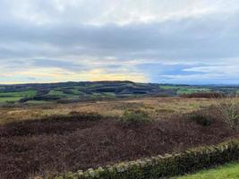 ein Blick auf die Hügel von Lancashire bei Parbold foto