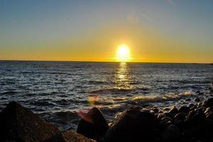 Sonnenuntergang am Meer foto