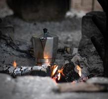 kaffee im feuer foto