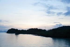 Insel in Thailand am Morgen