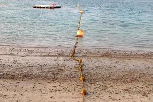 Hanf Seil zum Festmachen Boote und Yachten. foto