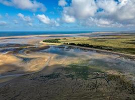 Luftaufnahme der Nordseeküste foto