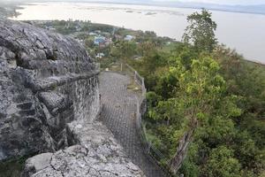 Blick auf die Festung von Otanaha. Das Fort Otanaha ist ein historischer Ort, der jetzt in einen Touristenort umgewandelt wurde foto