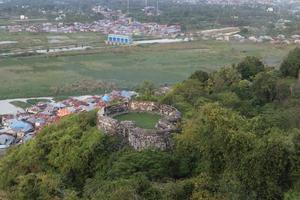 Blick auf die Festung von Otanaha. Das Fort Otanaha ist ein historischer Ort, der jetzt in einen Touristenort umgewandelt wurde foto