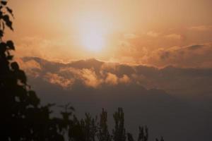 Sonnenaufgang in Kaschmir, Himalaya foto