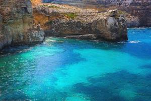 Blau Wasser von das Blau Lagune, Malta foto