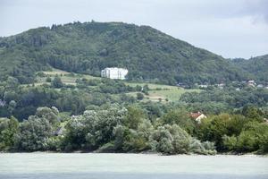 Donau Fluss und Wachau Senke Landschaft foto