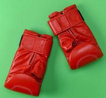 Paar von Sport Leder Leder Boxen Handschuhe foto