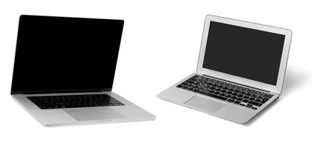Laptop Attrappe, Lehrmodell, Simulation mit Weiß Hintergrund foto