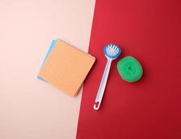 Artikel zum Zuhause Reinigung Bürste, mehrfarbig Schwämme zum Abstauben foto