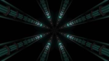 bunte Lichter und Formen Kaleidoskop 3d Illustration für Hintergrund oder Tapete