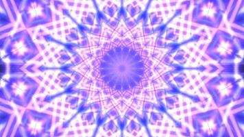 lila, blaue und weiße Lichter und Formen Kaleidoskop 3d Illustration für Hintergrund oder Tapete foto