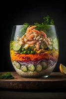 Ceviche hohe Qualität Bilder Vitrine diese Geliebte traditionell Gericht im alle es ist Ruhm, von klassisch Straße Essen zu Gourmet Stile. perfekt zum Kochbücher, Essen Blogs, Speisekarte foto