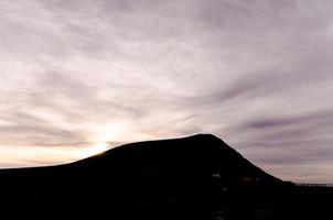 Berg bei Sonnenuntergang foto