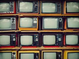 alt retro Fernsehen und leer Bildschirm Anzeige foto